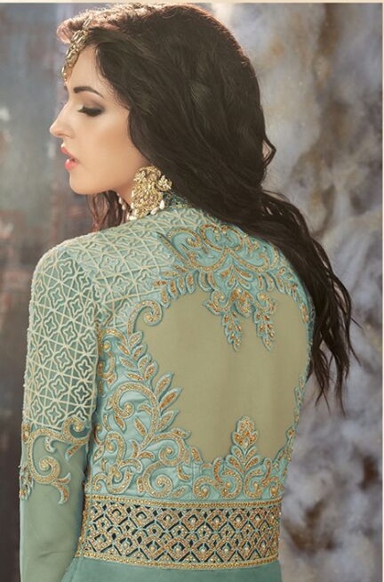 Sky Blue Kashmiri Suits
