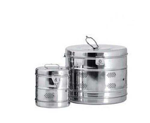 Dressing Drum - Stainless Steel 304, Sizes: 6"x4", 6"x6", 7"x5", 8"x6" | Features: Seamless, Secure Lid, Mirror Polish Finish, Durable, Versatile