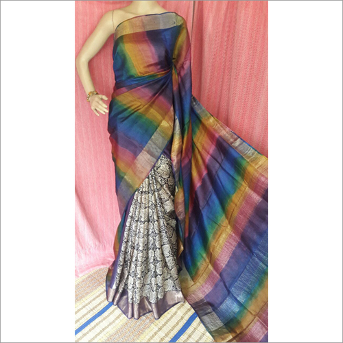 Zari Border Tassar Exclusive Saree