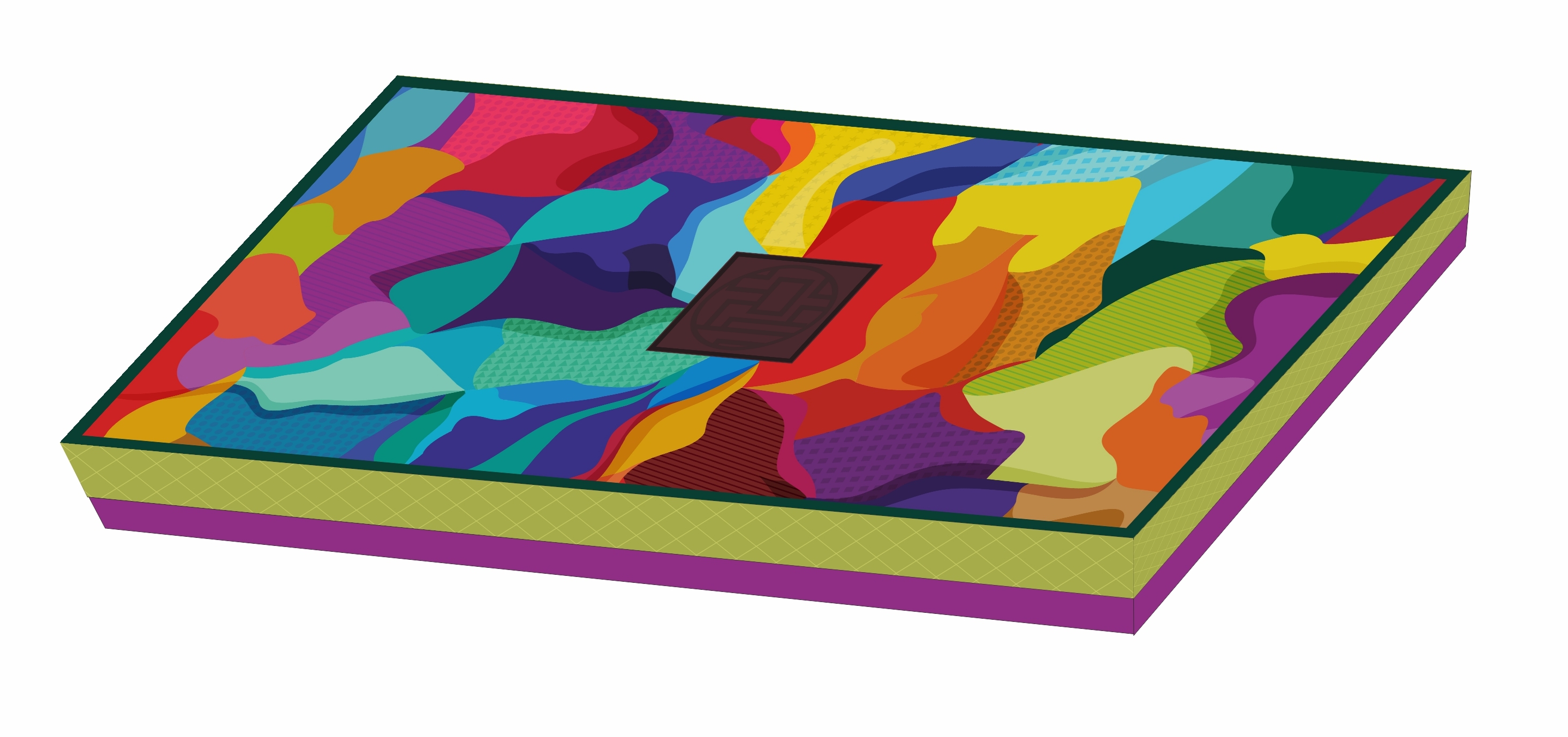 Chocolate Box 18 Pcs - Rigid Paper, 12x6 Inch, Multi Color | Fancy Packaging With Matt Lamination & Spot Uv, Customized Cavity Tray For Chocolates