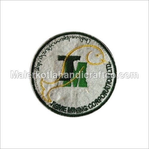 Green And White Bhutan Army Badge
