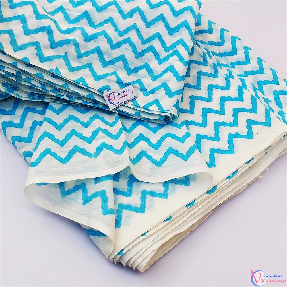 Washable Hand Block Printed Cotton Fabrics