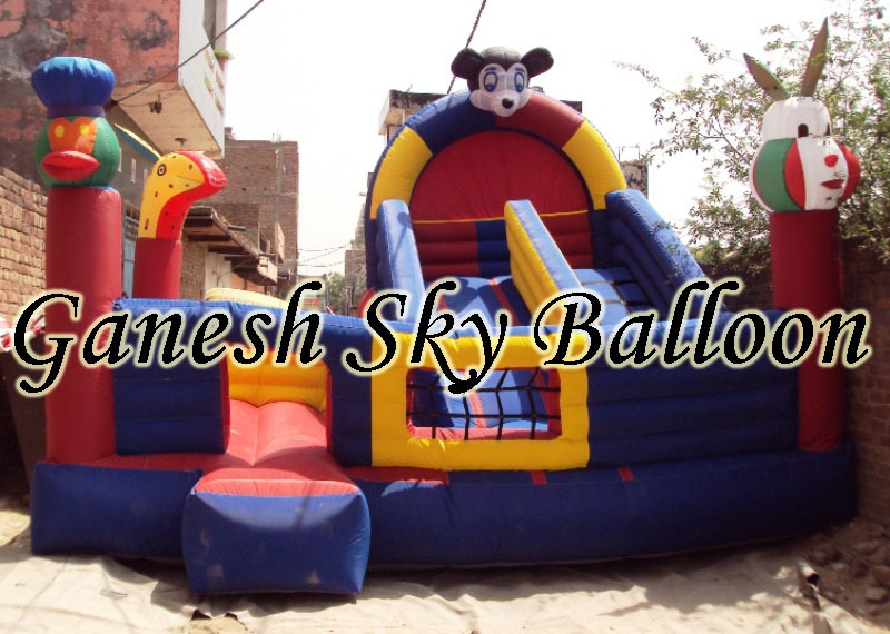 Multi Color Inflatable Sliding Bouncy