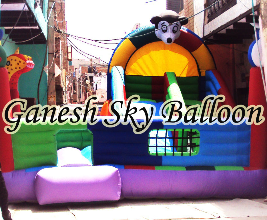 Multi Color Inflatable Sliding Bouncy
