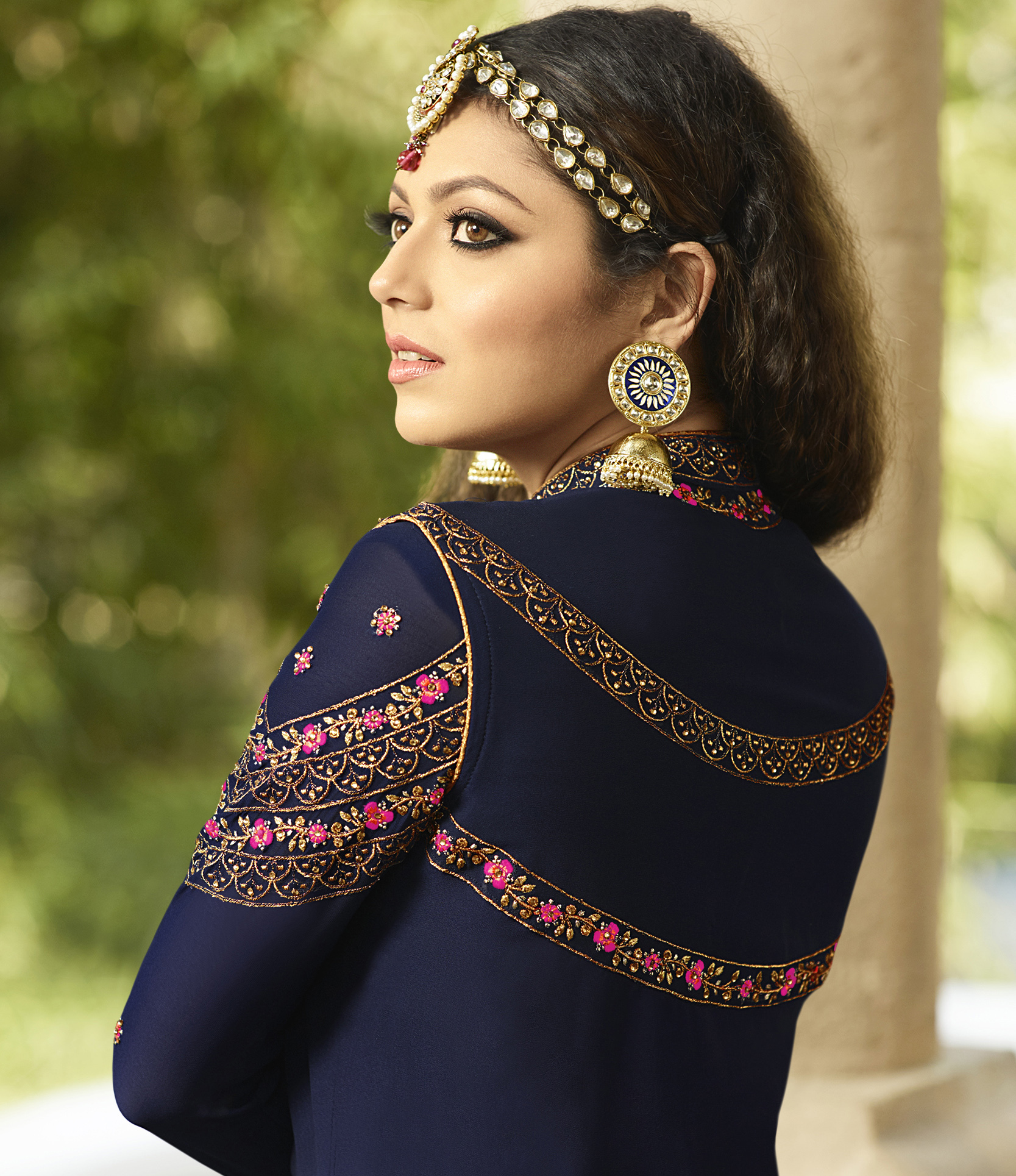 Blue Georgette Anarkali Suits