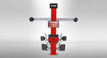 3D Wheel Aligner - Steel Alloy, 220V Power, Red | High Precision Alignment Tool
