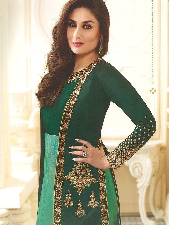 Green Jacket Anarkali Suits