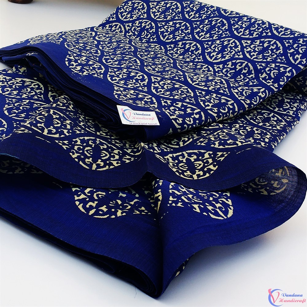 Printed Fabrics - 100% Cotton, 10 Meters X 44-45 Inches, Multi-colored | Hand Block Printed, Smooth Texture, Excellent Wrinkle Resistance