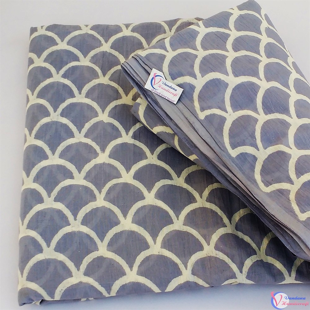 Cotton Jaipuri Fabrics - 100% Cotton, 10 Meter Length | Hand Block Printed, Multi-color, Casual Style, Smooth Texture, 44-45 Inch Width