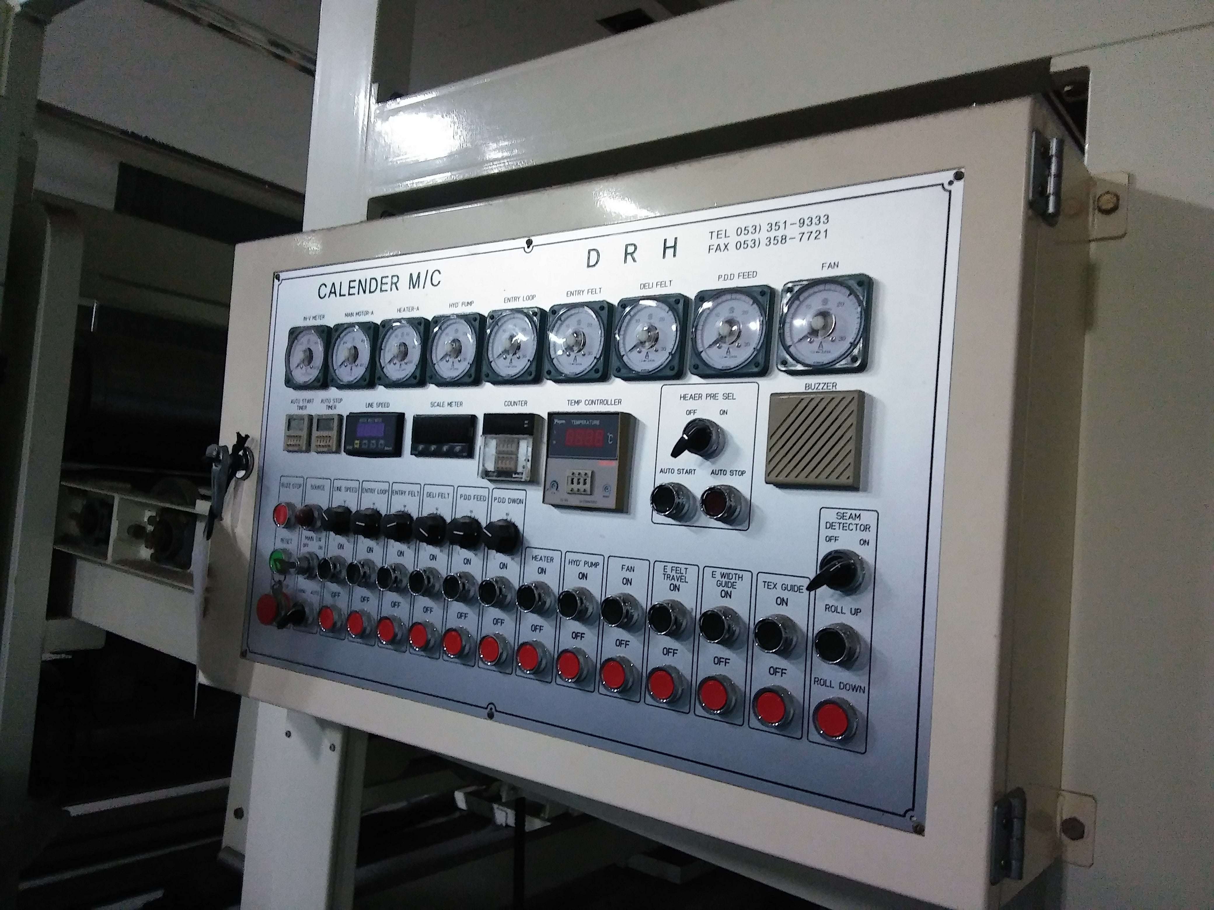 Calendar Machine - Steel & Plastic Build 2600mm Roll Width | High Durability & Precision Performance