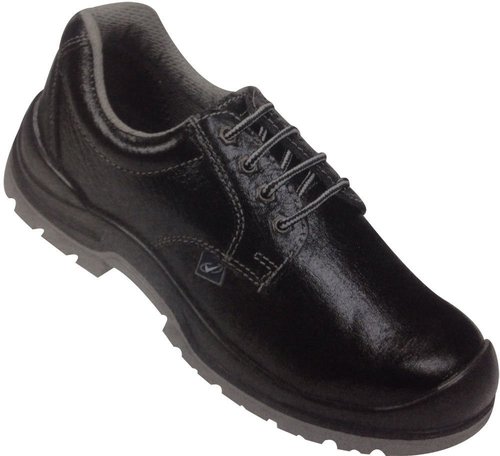 एस प्रोटेक्शन लेदर ब्लैक सेफ्टी शूज़ विद ड्यूल डेंसिटी, एंटीस्टैटिक, नॉन-मेटल कम्पोजिट मिडसोल, ऑयल रेसिस्टेंट और प्रोटेक्टिव स्टील टो