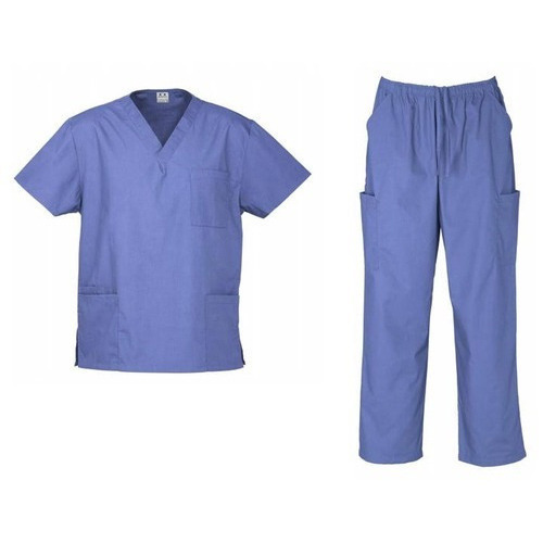 Patient Uniforms - Cotton Patient Gown In Multiple Colors | Knee Length, Unisex Design With 2 Waist Pockets, Customized Collar