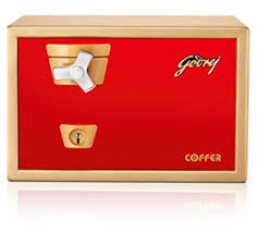 Godrej Safe- Premium Coffer V1 Red - Dimension (L*w*h): 31 X 36 X 26 Centimeter (Cm)