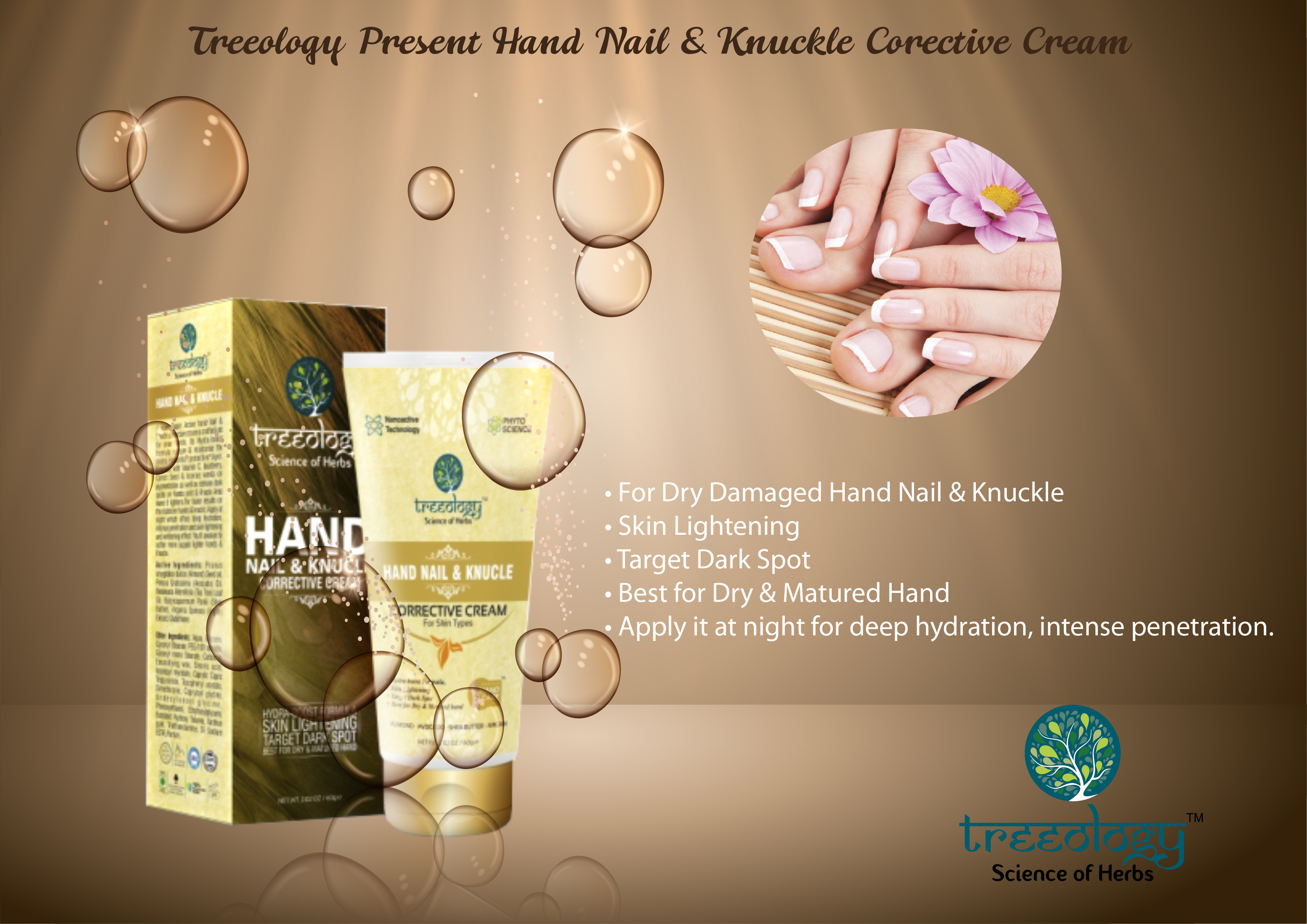 Hand Nail & Knuckle Cream - Age Group: 18-50