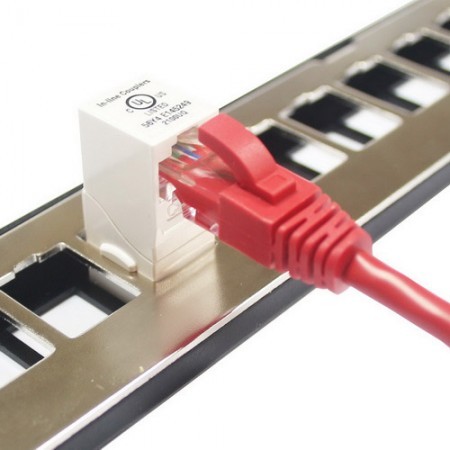 Cat5e Utp 90 Degree Inline Coupler