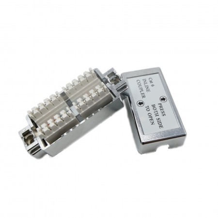 Inline Punch Down Coupler Cat6 Shielded Junction Box