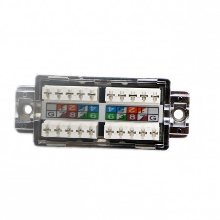 Inline Punch Down Coupler Cat6 Shielded Junction Box