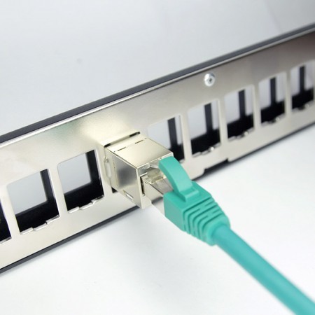 Cat6a Ftp 180 Degree Inline Coupler