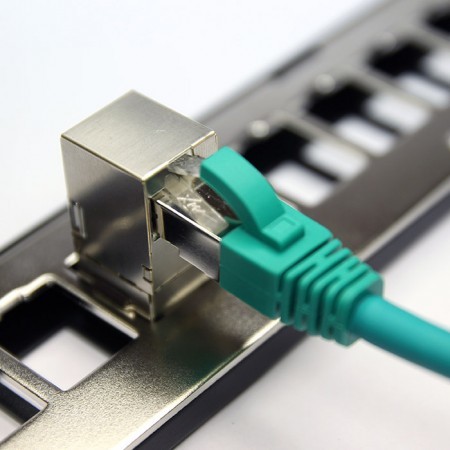 Cat6a Ftp 90 Degree Inline Coupler