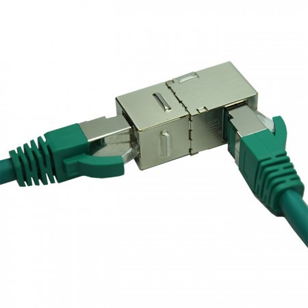 Cat6a Ftp 90 Degree Inline Coupler