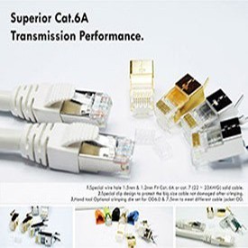 Cat6a Stp Rj45 Shielded Modular Plug