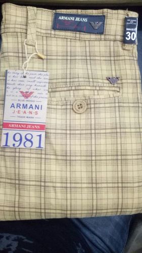 Mens Casual Trouser - Cotton Blend, Check Pattern | Quick Dry, No Fade, Ideal for Summer Wear