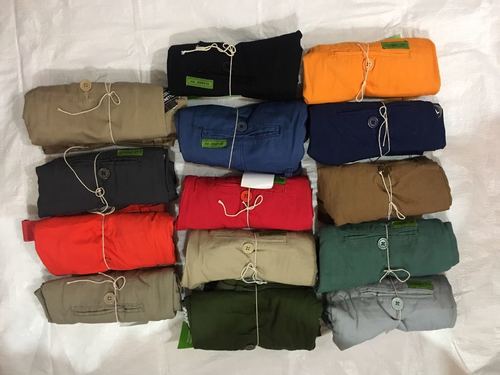 Mens Trouser - Quick Dry Cotton Blend, Button Closure & No Fade Feature | Perfect for Summer Wear