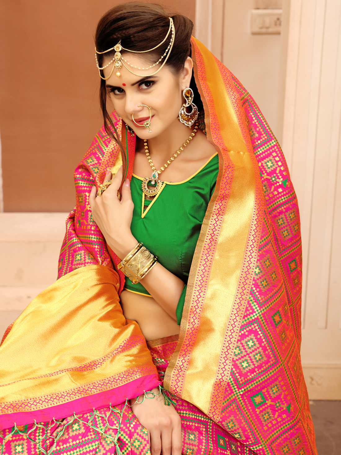 Red Wedding Silk Saree