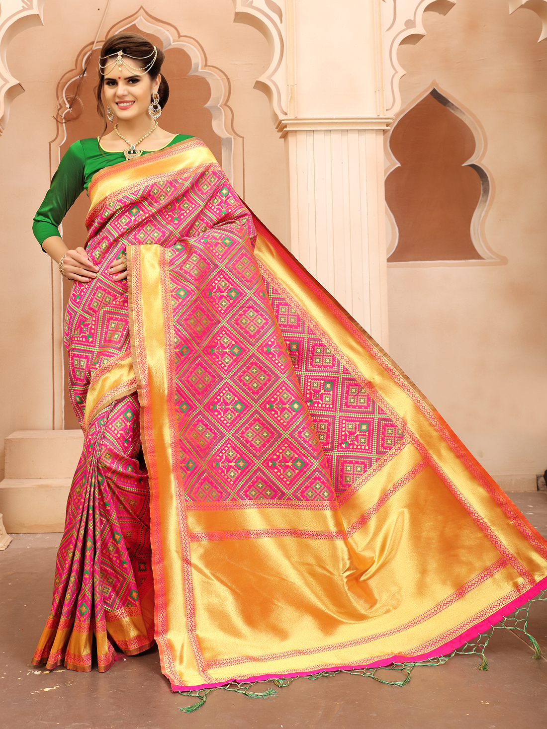 Red Wedding Silk Saree