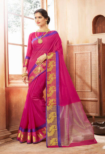 Silk Pink Saree