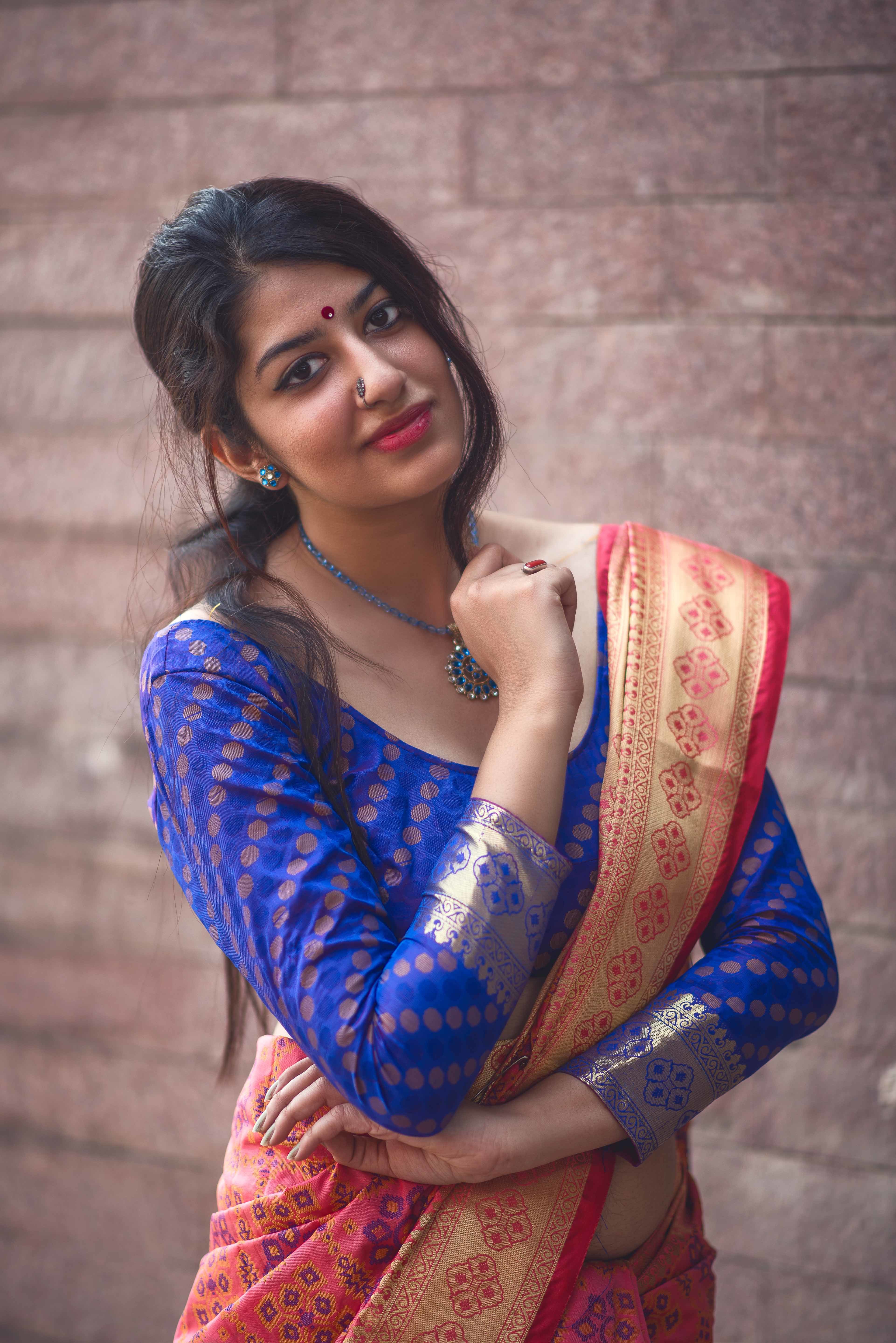 Pink Branded Saree