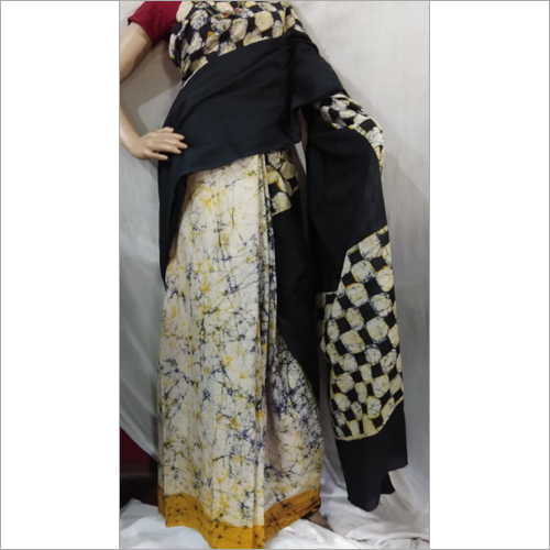 Pure Cotton Mulmul Batik Saree