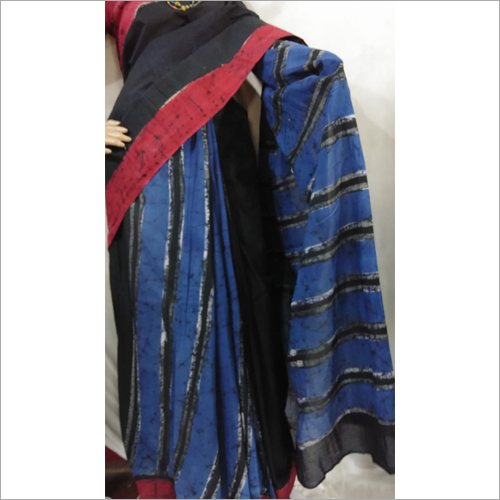 Pure Cotton Mulmul Batik Saree