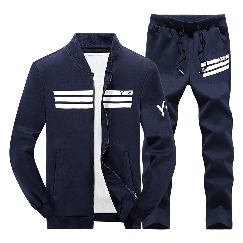 Men Track Suits - Cotton And Polyester Blend , Slim Fit Sportswear Sets For Men In Any Color