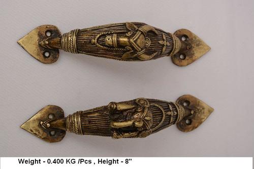 गोल्डन एनिमल फेस डोर हैंडल