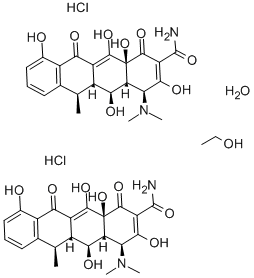 Doxycycline Hyclate - C22H24N2O8.HCl , White, Water-soluble, Molecular Weight: 480.9, Stable at Room Temperature, For Bacterial Infections