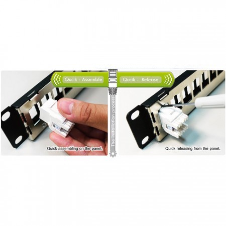 Cat5e Utp 180 Degree 110 Punch Down Keystone Jack