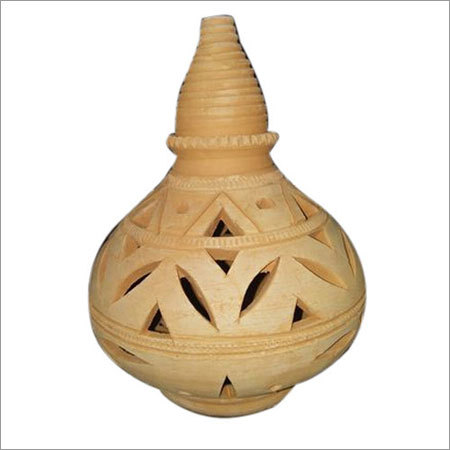 टेरेकोटा हंगिंग क्ले लालटेन