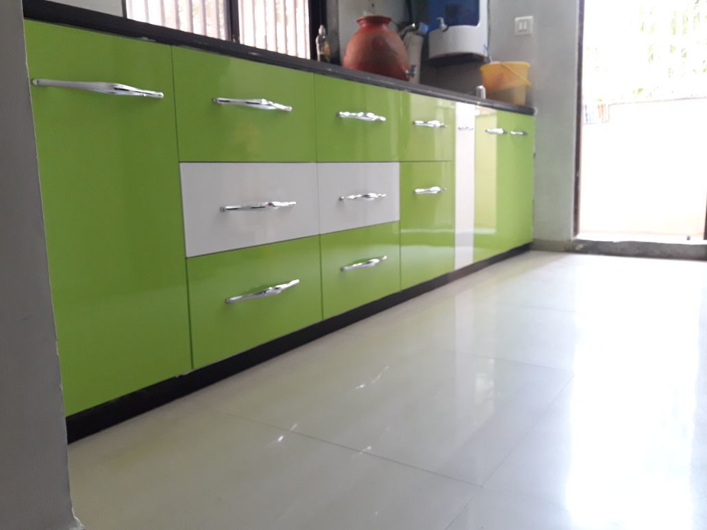 Black Pvc Kitchen Cabinet