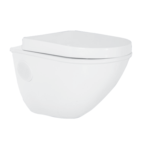 White Amber Wall Hung Ewc(Clean Rim)