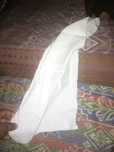 Cotton waste white