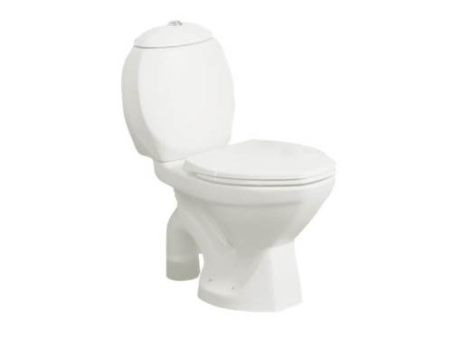 Ara Two Piece Ceramic Ewc - 685x365x815 Mm | Floor Mounted, White Finish, Lightweight 22 Kg