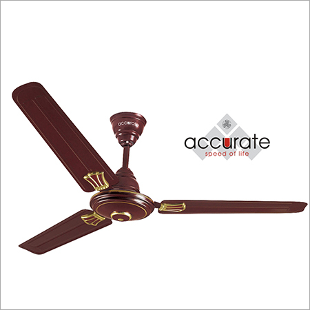 Metal Flora Brown Ceiling Fan