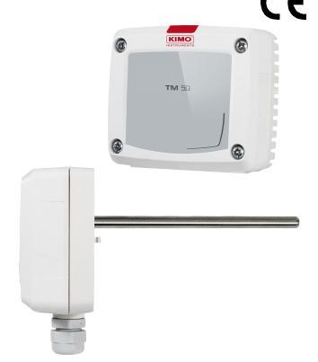 टर्मिनल ब्लॉक पर सीधे कनेक्शन के साथ तापमान ट्रांसमीटर