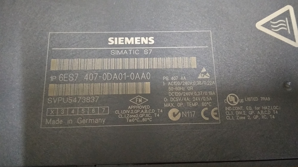 Siemens 400 Power Supply