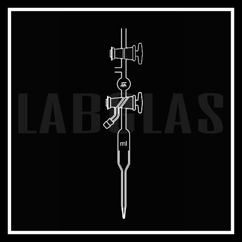 Mechanical pipette with 2 stopcock