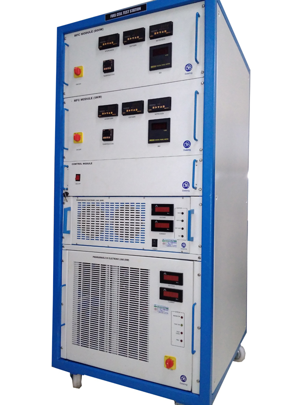 Fuel Cell Test Station - Advanced Mass Flow Cell Stack Tester | H2 & O2 Flow Control, Digital Monitoring, N2 Purging, Programmable Load Modes, Remote Operation