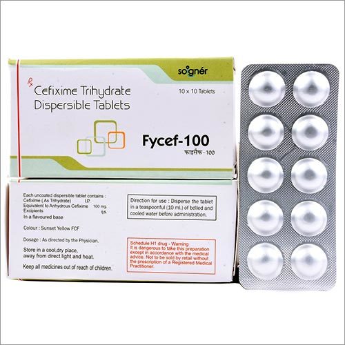 सेफिक्सिम ट्रिहाइड्रेट डिस्पर्सिबल टैबलेट्स