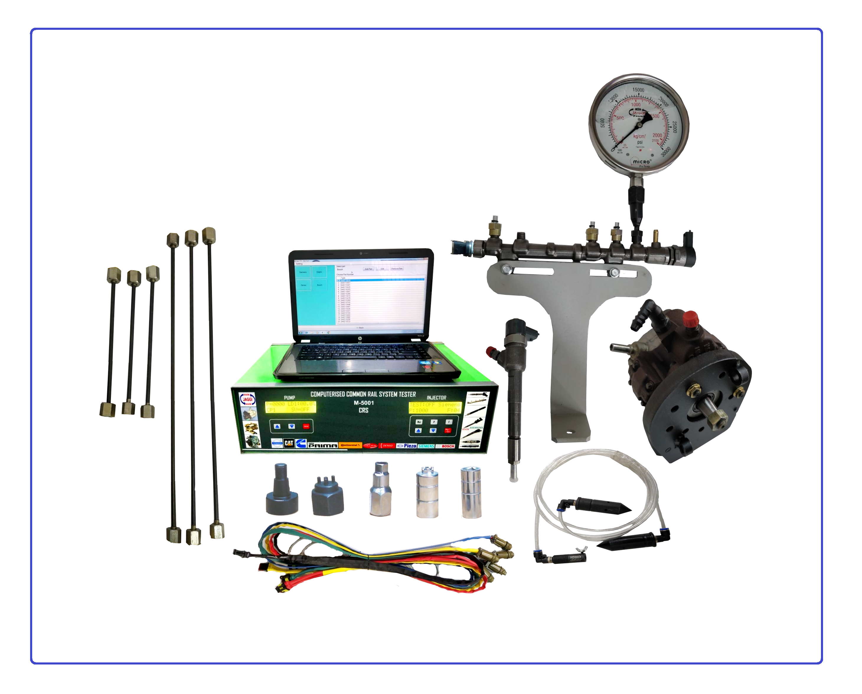 Laptop Crs Manual & Computerized System Model 5001 Pro - 8-10 Kg Weight, Dual Drive Outputs For Solenoid And Piezo Technology | Advanced Fuel Injection Control, Comprehensive Testing Capabilities, User-adjustable Parameters
