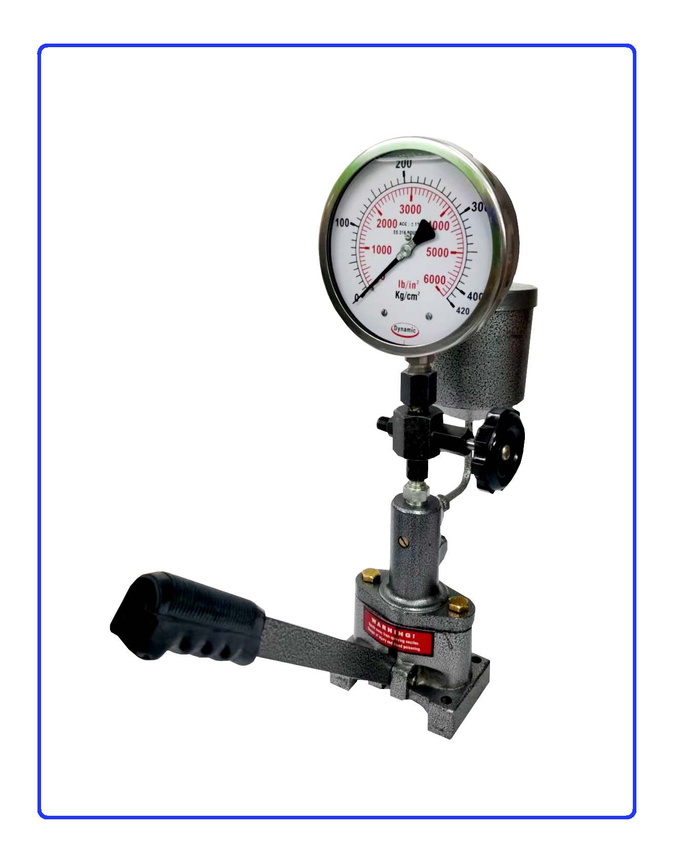 Diesel Injector Nozzle Tester - High-quality Materials, Compact Size 215x120x350mm | Tests Opening Pressure, Sealing Performance, Spray Pattern, Needle Valve Vibration